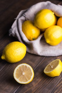 taze limon eski vintage ahşap masa grubu