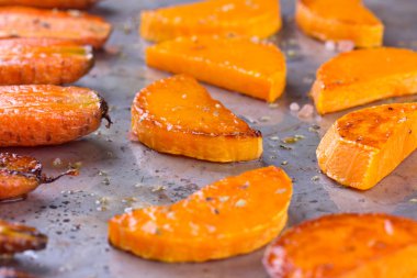 Fırında kavrulmuş kabak