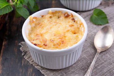 mantar ve patates graten