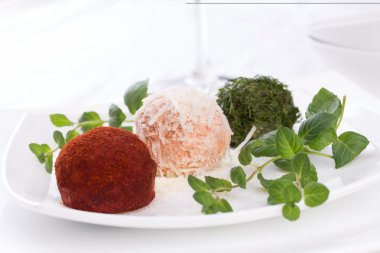 İştah açıcı, peynir topları