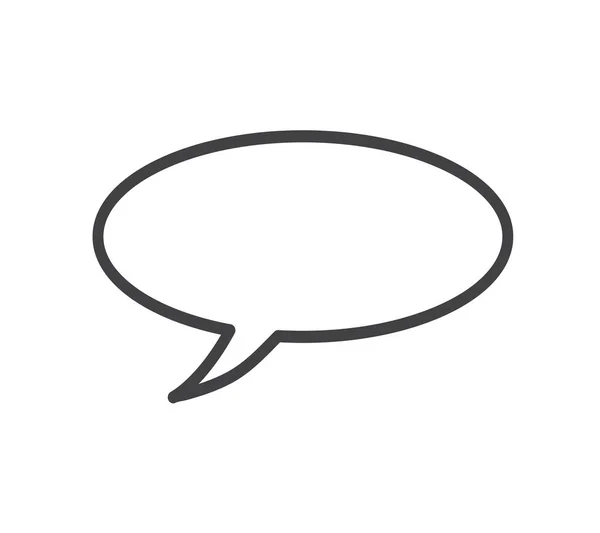 Chat Icon Speech Bubble Icon Vector Flat Design — Stock Vector