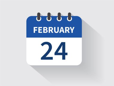 Takvim simgesi. Zamanlama simgesi gri arkaplanda izole edildi. Düz dizayn. Vektör illüstrasyonu.