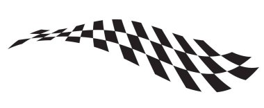 Race flag. Checkered flag. Vector