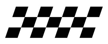 Race flag. Checkered flag. Vector