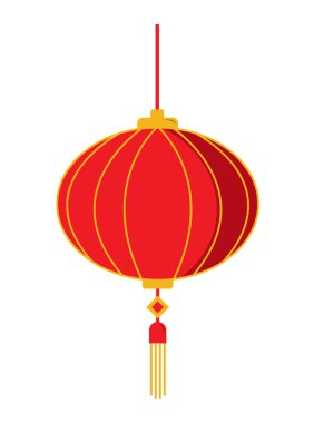 Kırmızı Çin feneri. Geleneksel dekorasyon. Çin Yeni Yılı