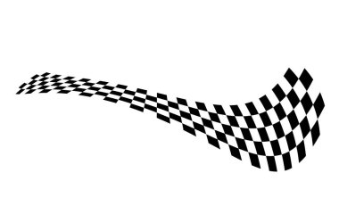 Yarış bayrağı. Yarış çizgileri. Spor ekoseli.