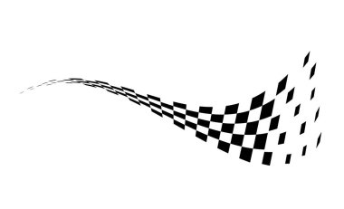 Yarış bayrağı. Yarış çizgileri. Spor ekoseli.