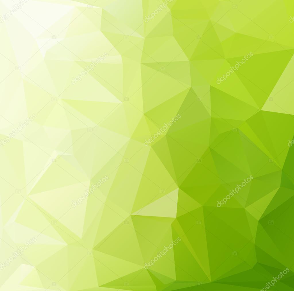 Green Polygonal Mosaic Background, Creative Design Templates Stock