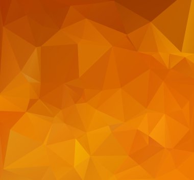Turuncu poligonal mozaik arka plan yaratıcı tasarım şablonları
