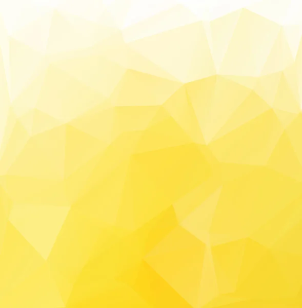 Fondo de mosaico poligonal amarillo, plantillas de diseño creativo — Archivo Imágenes Vectoriales