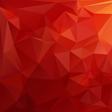 Kırmızı Çokgen Mozaik Arkaplan, Yaratıcı Tasarım Şablonları