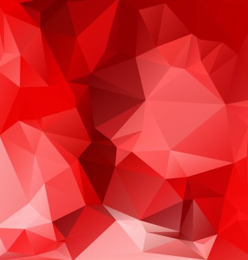 Kırmızı Çokgen Mozaik Arkaplan, Yaratıcı Tasarım Şablonları