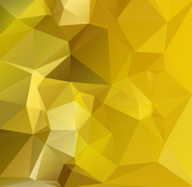 Sarı Çokgen Mozaik Arkaplan, Yaratıcı Tasarım Şablonları