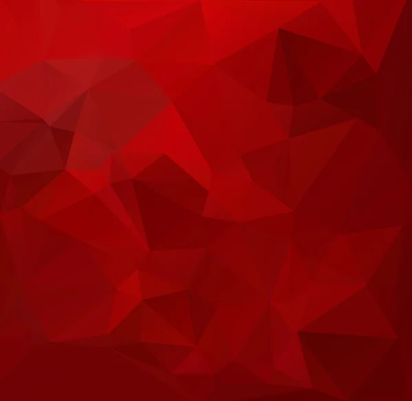 Fondo de mosaico poligonal rojo, plantillas de diseño creativo — Vector de stock