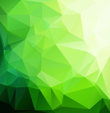 Yeşil Çokgen Mozaik Arkaplan, Yaratıcı Tasarım Şablonları