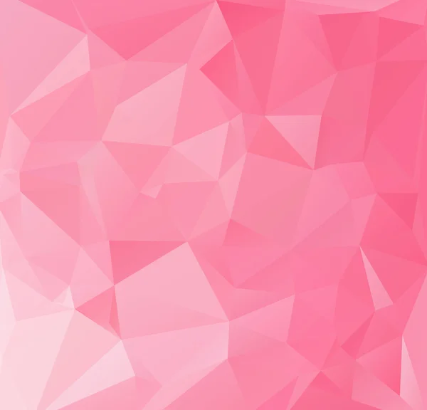 Fondo de mosaico poligonal rosa, plantillas de diseño creativo — Vector de stock