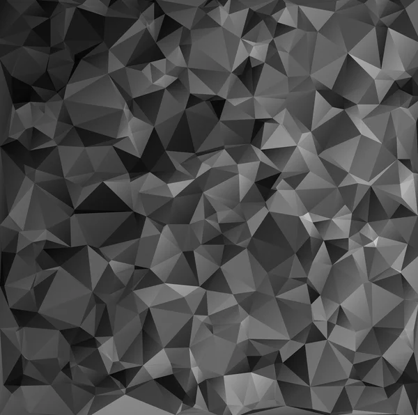 多角形モザイク黒地、創造的なデザイン テンプレート — ストックベクタ