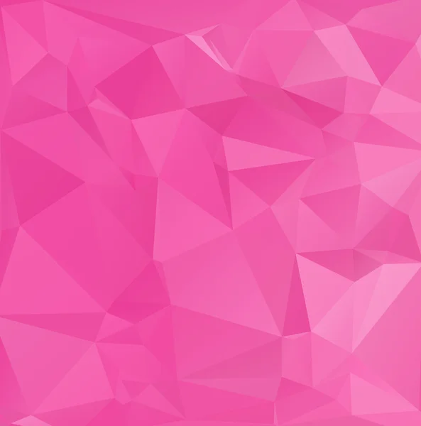 Pinker polygonaler Mosaik-Hintergrund, kreative Design-Vorlagen — Stockvektor