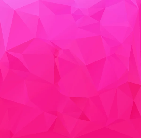 Pinker polygonaler Mosaik-Hintergrund, kreative Design-Vorlagen — Stockvektor