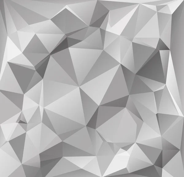 Fondo poligonal blanco gris, plantillas de diseño creativo — Archivo Imágenes Vectoriales