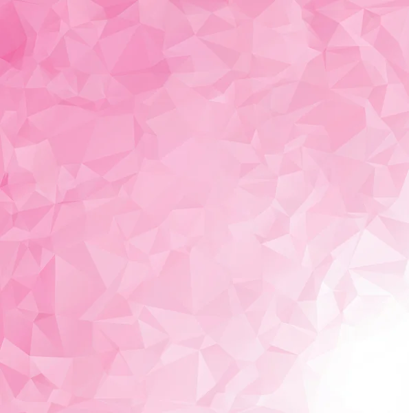 Fondo de mosaico poligonal rosa, plantillas de diseño creativo — Vector de stock