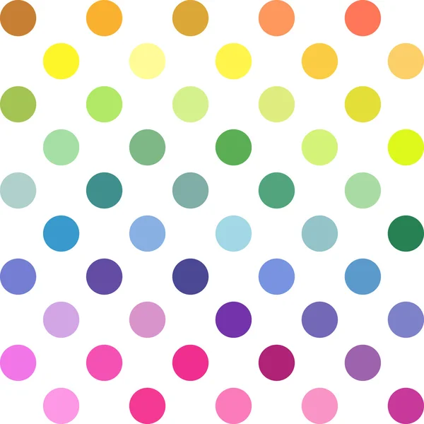 Colorful Polka Dots Background, Creative Design Templates — Stock Vector