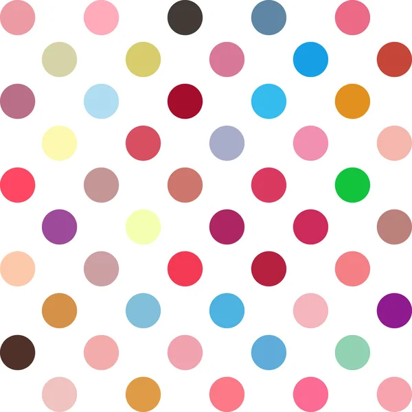 Kleurrijke Polka Dots achtergrond, creatief ontwerpsjablonen — Stockvector