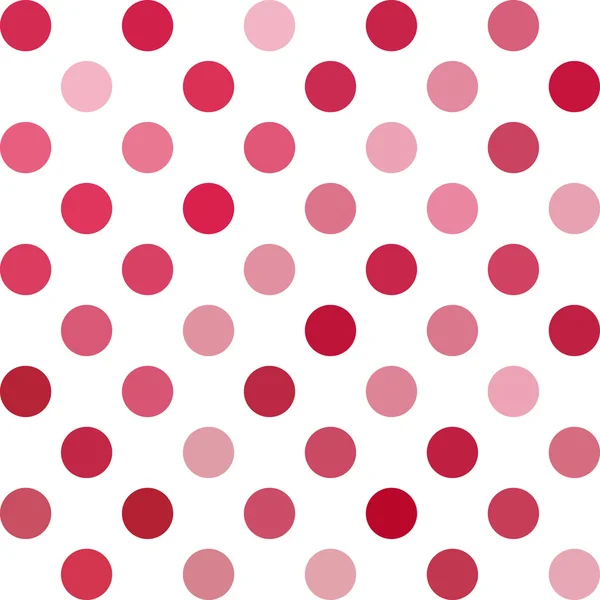 Red Polka Dots Background, Creative Design Templates — Stock Vector