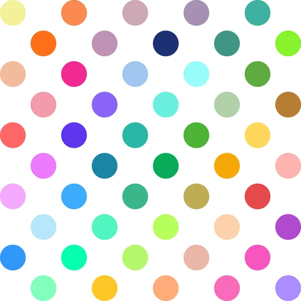 Fond à pois colorés, modèles de conception créative — Image vectorielle