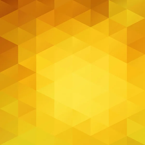 Yellow Grid Mosaic Background, Creative Design Templates — Stock Vector