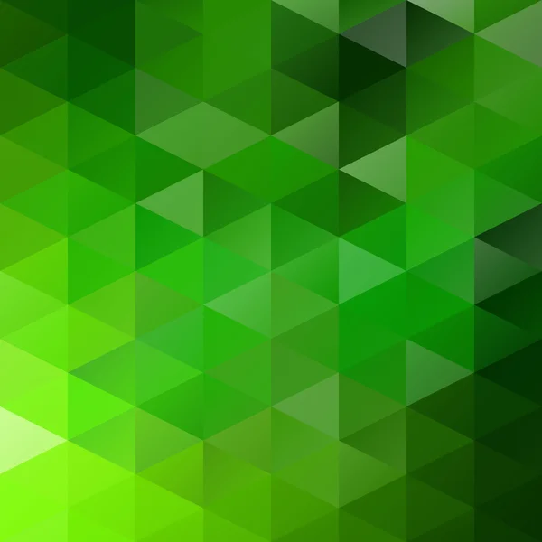 Grüner Grid-Mosaik-Hintergrund, kreative Design-Vorlagen — Stockvektor