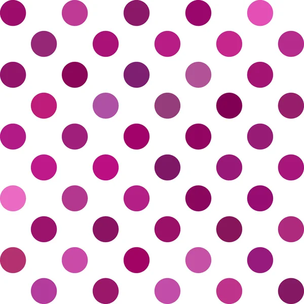 Paarse Polka Dots achtergrond, creatief ontwerpsjablonen — Stockvector