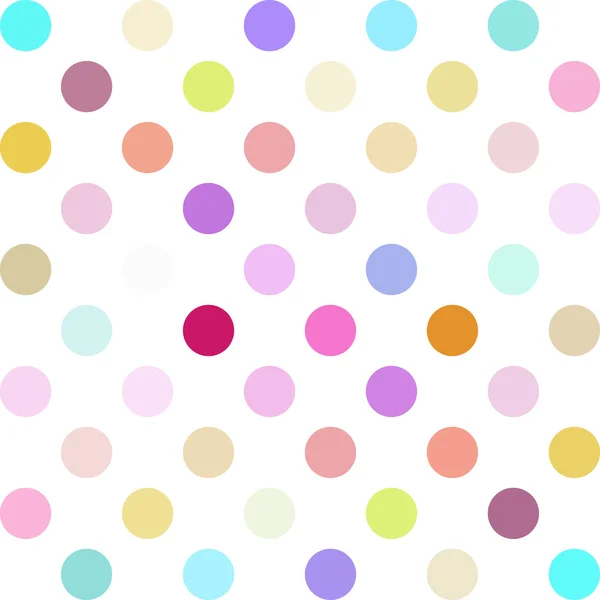 Kleurrijke Polka Dots achtergrond, creatief ontwerpsjablonen — Stockvector