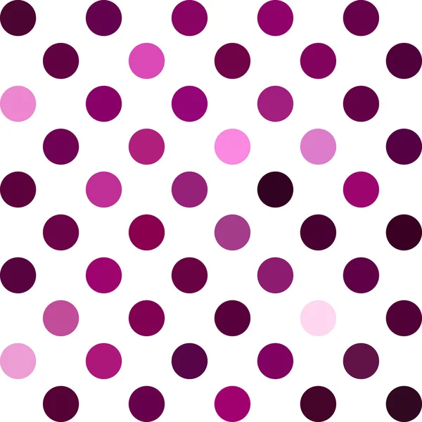 Paarse Polka Dots achtergrond, creatief ontwerpsjablonen — Stockvector