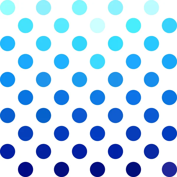 Blue Polka Dots Background, Creative Design Templates — Stock Vector