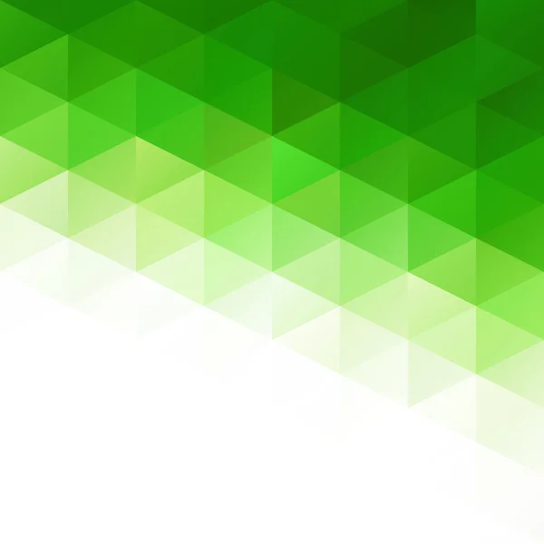 Grüner Grid-Mosaik-Hintergrund, kreative Design-Vorlagen — Stockvektor