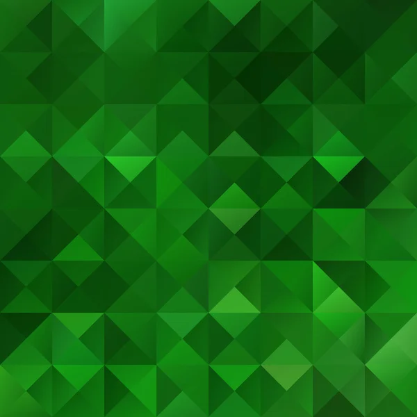 Green Grid Mosaic Background, Creative Design Templates — Stock Vector