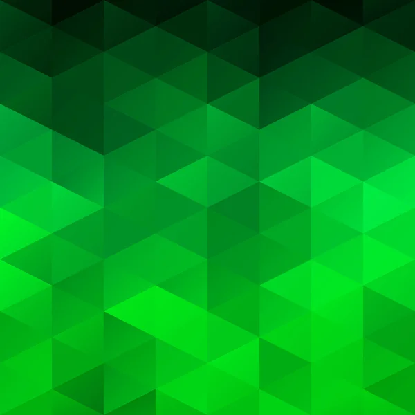 Green Grid Mosaic Background, Creative Design Templates — Stock Vector