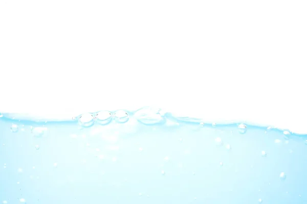 Abstract Blauw Water Splash Wave Oppervlak Met Witte Achtergrond — Stockfoto