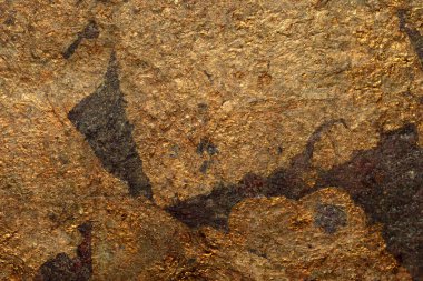 Sahte altın sarısı doku soyut duvar arkaplanı ve gradyan gölgeleri parlak