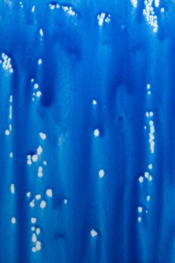 Soyut el boyası beyaz kağıt arkaplan üzerine mavi suluboya sıçrama, Yaratıcı Tasarım Şablonları