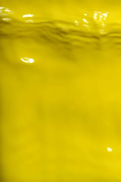 Splash Gelombang Cat Air Kuning — Stok Foto