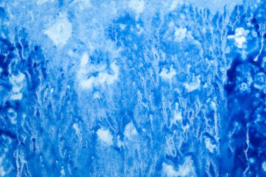 Soyut el boyası beyaz kağıt arkaplan üzerine mavi suluboya sıçrama, Yaratıcı Tasarım Şablonları