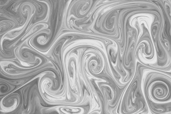 Liquify Swirl Blanco Negro Color Arte Abstracto Patrón Mármol Como — Foto de Stock