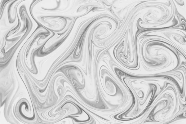 Liquify Swirl Black White Color Art Abstraktní Vzor Mramor Creative — Stock fotografie