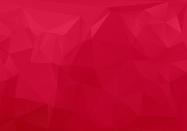 Kırmızı Beyaz Çokgen Mozaik Arkaplan, Vektör illüstrasyonu, Yaratıcı İş Şablonları