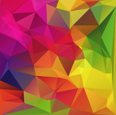 renkli poligonal mozaik arka plan, vektör çizim, iş tasarım şablonları