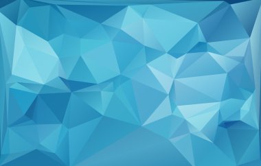 Mavi Işık Çokgen Mozaik Arkaplan, Vektör illüstrasyonu, İş Tasarım Şablonları