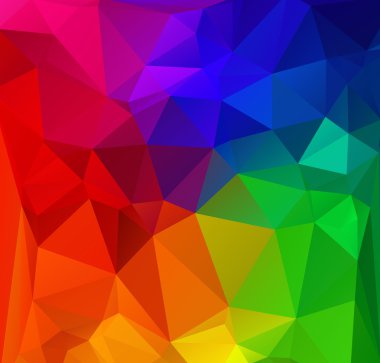 renkli poligonal mozaik arka plan, vektör çizim, iş tasarım şablonları