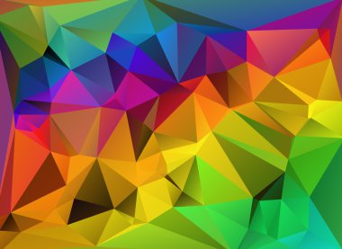 Kutlama güzel poligonal mozaik arka plan, vektör çizim, iş tasarım şablonları